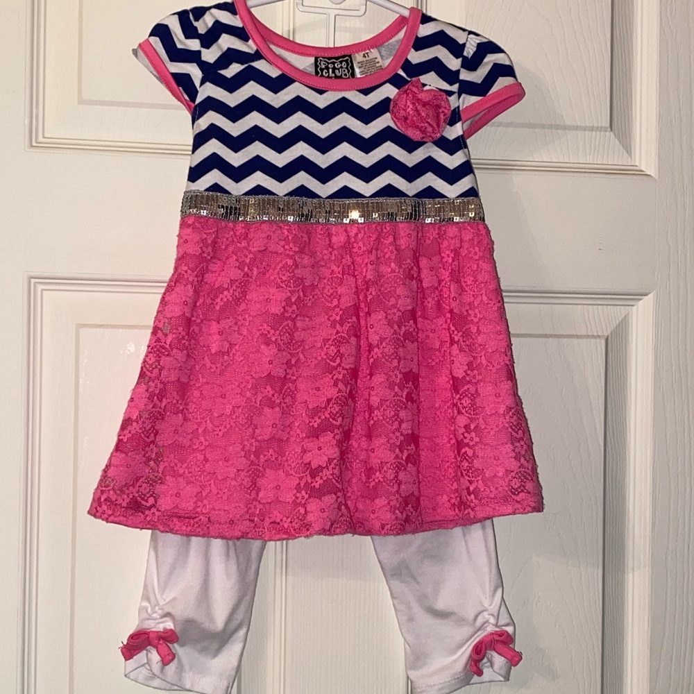 Girls matching set size 4T